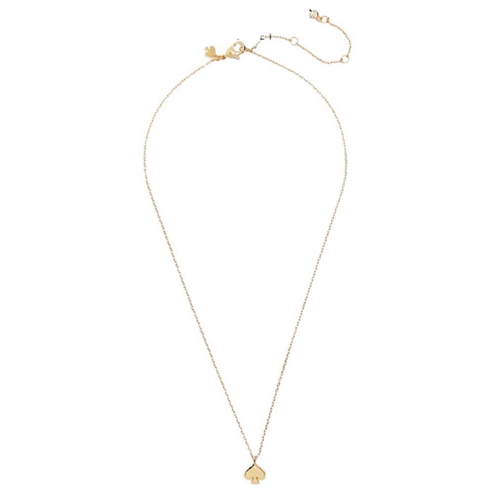 Kate Spade Everyday Spade Gold Necklace New NWT Dust Bag included Jewelry Design - Picture 2 of 3
